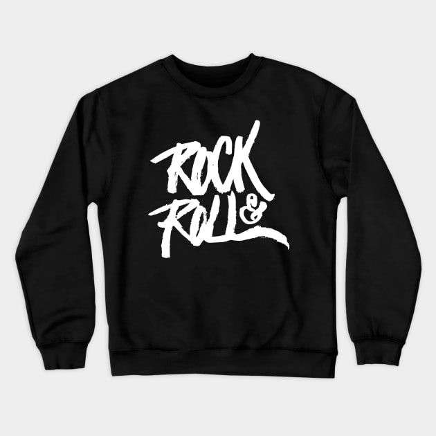 Rock & Roll Crewneck Sweatshirt by Digster